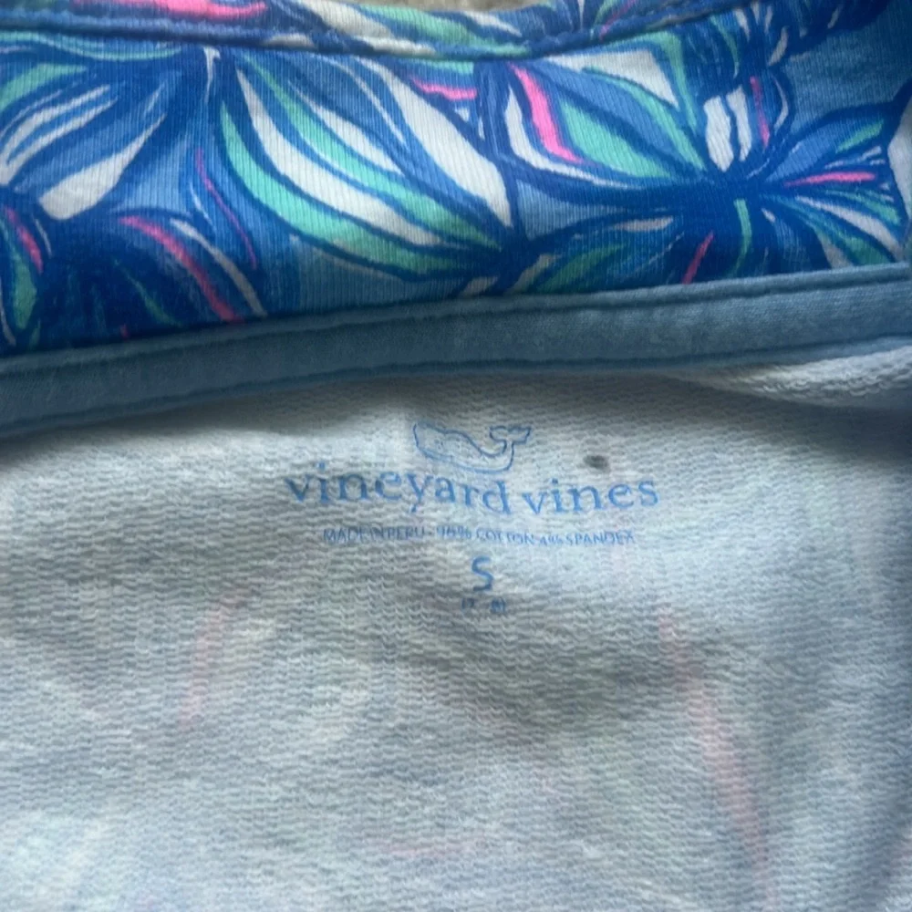 Vineyard Vines Kids Blue Leaf Rashguard - Picture 3 of 5
